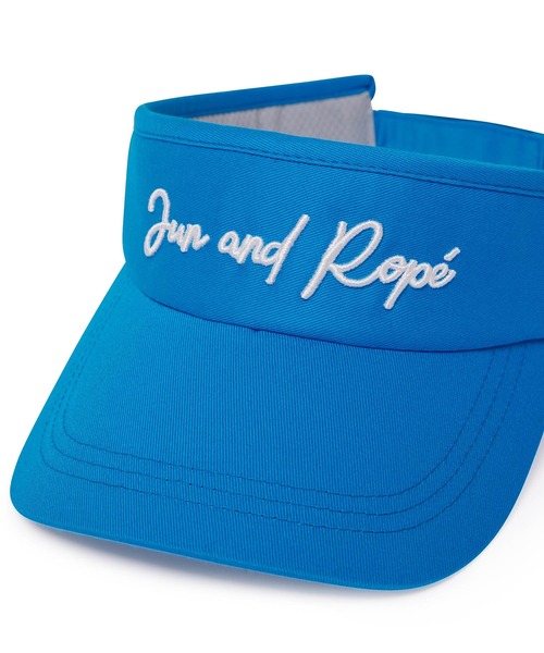 JUN&ROPE'（ジュンアンドロペ）の「ロゴ入りツイルサンバイザー（サンバイザー・メンズ・ブラック/ホワイト/カーキ/ブルー/レッド・FREE）」の8枚目の写真