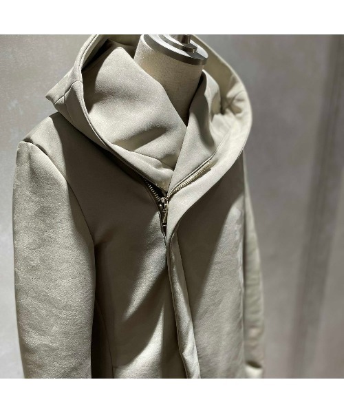 junhashimoto(ジュンハシモト)の「LIMITED30 B2CAMO WRAP COAT(ステンカラーコート・メンズ・ベージュ/ブラック・3/5)」の4枚目の写真