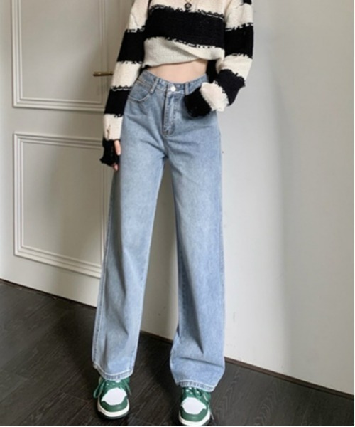 SONA（ソナ）の「SONYUNARA セミワイドデニムパンツ（デニムパンツ・レディース・ブルー・SMALL/MEDIUM）」の9枚目の写真