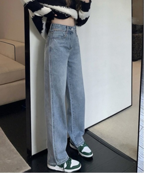 SONA（ソナ）の「SONYUNARA セミワイドデニムパンツ（デニムパンツ・レディース・ブルー・SMALL/MEDIUM）」の8枚目の写真