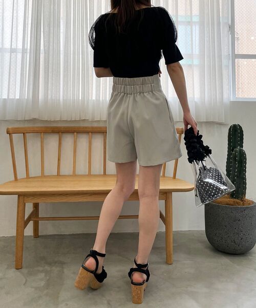 MAJESTIC LEGON(マジェスティックレゴン)の「チュールレイヤードトップス(Tシャツ/カットソー・レディース・ブラック/ブラウン/アイボリー・MEDIUM)」の9枚目の写真