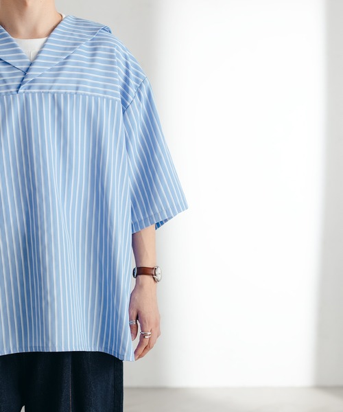 epnok（エプノック）の「セーラーカラールーズシャツ（シャツ/ブラウス