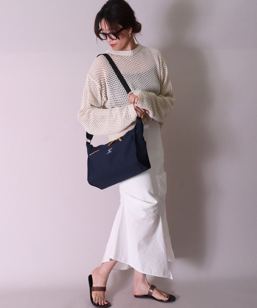 anello（アネロ）の「(LF)【anello】10ポケット ショルダーバッグ（ショルダーバッグ・レディース・ブラック/ネイビー/オリーブ/ブラック系その他/グレイッシュベージュ・ONE SIZE）」の12枚目の写真