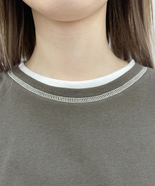 PairPair(ペアペア)の「アーチカレッジロゴT(ユニセックス)(Tシャツ/カットソー・メンズ・チャコールグレー/オフホワイト/グリーン・MEDIUM/LARGE)」の18枚目の写真