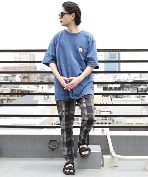 8(eight)(エイト)の「チェックアンクルテーパードパンツ(チノパンツ・メンズ・ベージュ/ブラウン/アイボリー/ブラック系その他/グレー系その他/チャコール/ブラック系その他2・MEDIUM/LARGE/X-LARGE)」の9枚目の写真