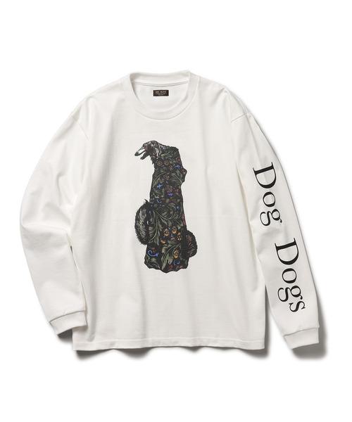 MR.OLIVE(ミスターオリーブ)の「DOG DOGS インクジェットプリント / BORZOI ロンT(Tシャツ/カットソー・メンズ・オフホワイト・SMALL/MEDIUM/LARGE)」の8枚目の写真