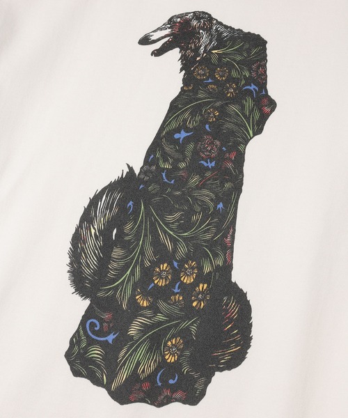 MR.OLIVE(ミスターオリーブ)の「DOG DOGS インクジェットプリント / BORZOI ロンT(Tシャツ/カットソー・メンズ・オフホワイト・SMALL/MEDIUM/LARGE)」の4枚目の写真