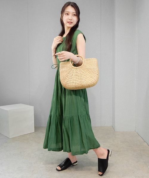 minia（ミニア）の「パールヒールミュール　◇（サンダル・レディース・ブラック/グリーン/ブルー/ベージュ・S/M/L/LL）」の7枚目の写真