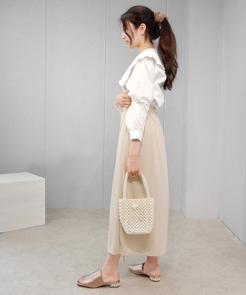 minia（ミニア）の「パールヒールミュール　◇（サンダル・レディース・ブラック/グリーン/ブルー/ベージュ・S/M/L/LL）」の22枚目の写真