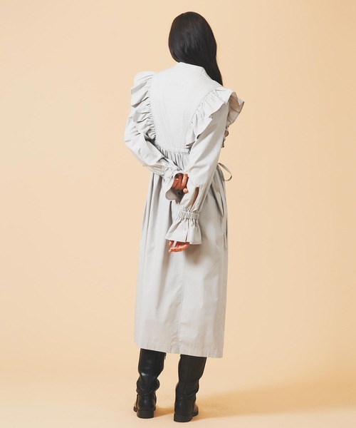 MILKFED.（ミルクフェド）の「RUFFLE DRESS（ワンピース・レディース・ホワイト/ライトグレー/ブラック・ONE SIZE）」の21枚目の写真