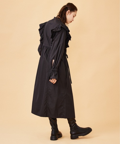 MILKFED.（ミルクフェド）の「RUFFLE DRESS（ワンピース・レディース・ホワイト/ライトグレー/ブラック・ONE SIZE）」の14枚目の写真