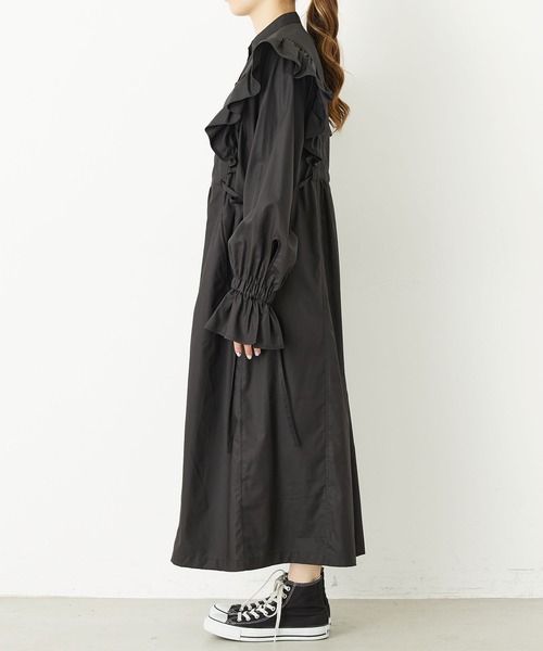 MILKFED.（ミルクフェド）の「RUFFLE DRESS（ワンピース・レディース・ホワイト/ライトグレー/ブラック・ONE SIZE）」の4枚目の写真