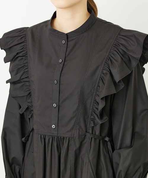 MILKFED.（ミルクフェド）の「RUFFLE DRESS（ワンピース・レディース・ホワイト/ライトグレー/ブラック・ONE SIZE）」の22枚目の写真