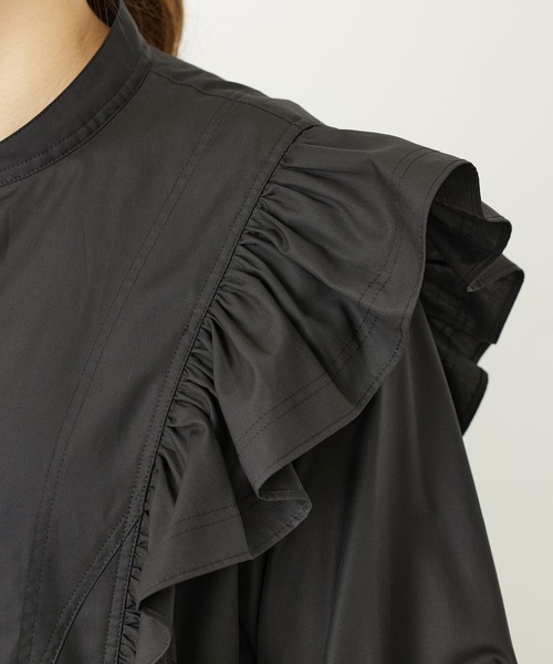 MILKFED.（ミルクフェド）の「RUFFLE DRESS（ワンピース・レディース・ホワイト/ライトグレー/ブラック・ONE SIZE）」の7枚目の写真