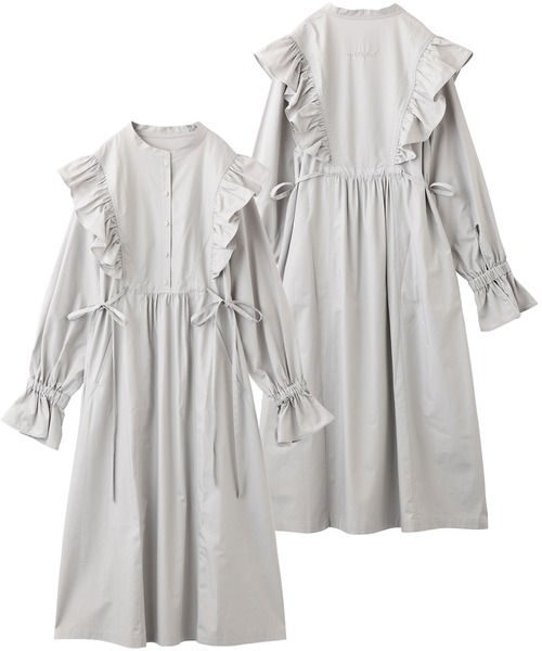MILKFED.（ミルクフェド）の「RUFFLE DRESS（ワンピース・レディース・ホワイト/ライトグレー/ブラック・ONE SIZE）」の8枚目の写真