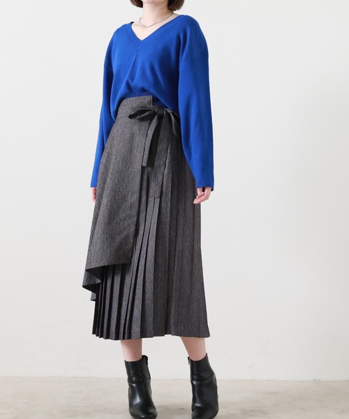 Cheek(チーク)の「タックプリーツスカート(スカート・レディース・ネイビー/グリーン/ブラック・SMALL/MEDIUM)」の11枚目の写真