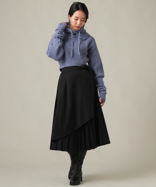 Cheek(チーク)の「タックプリーツスカート(スカート・レディース・ネイビー/グリーン/ブラック・SMALL/MEDIUM)」の21枚目の写真