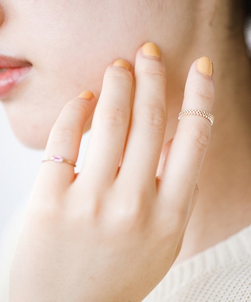 haco!（ハコ）の「自分に自信が持てるとっておきのお守り。こっそり勇気をくれて気分も上がる！ピンキーリング２個セット（リング・レディース・ゴールド・ONE SIZE）」の8枚目の写真