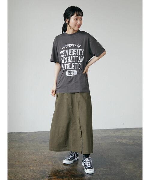 CRAFT STANDARD BOUTIQUE（クラフトスタンダードブティック）の「アシメワークスカート(カーゴスカート)　＊（スカート・レディース・ベージュ/カーキ・L/M）」の13枚目の写真