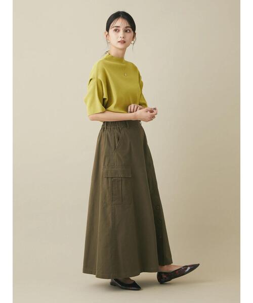 CRAFT STANDARD BOUTIQUE（クラフトスタンダードブティック）の「アシメワークスカート(カーゴスカート)　＊（スカート・レディース・ベージュ/カーキ・L/M）」の18枚目の写真