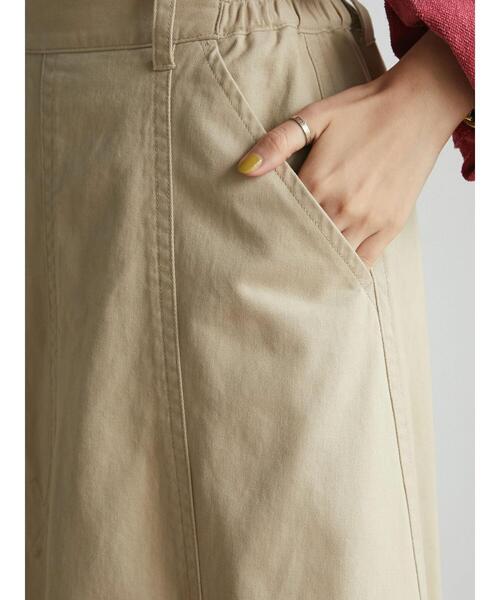 CRAFT STANDARD BOUTIQUE（クラフトスタンダードブティック）の「アシメワークスカート(カーゴスカート)　＊（スカート・レディース・ベージュ/カーキ・L/M）」の20枚目の写真