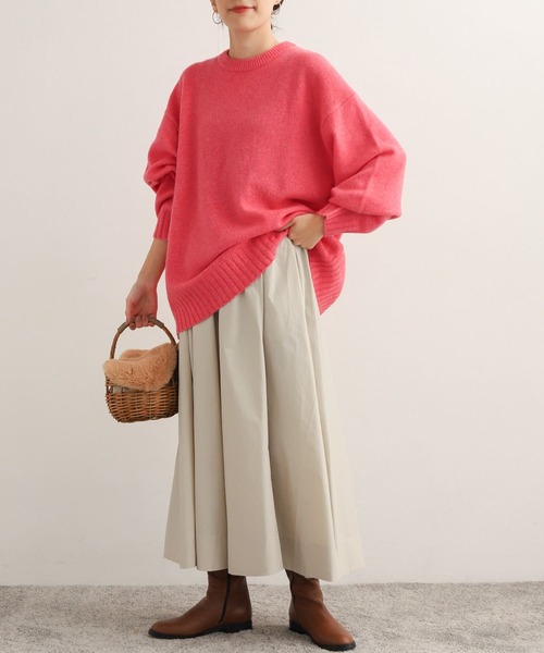 URBAN RESEARCH DOORS（アーバンリサーチドアーズ）の「コットンナイロンギャザースカート（スカート・レディース・ライトグレー/ブラック/グリーン系その他・MEDIUM）」の20枚目の写真