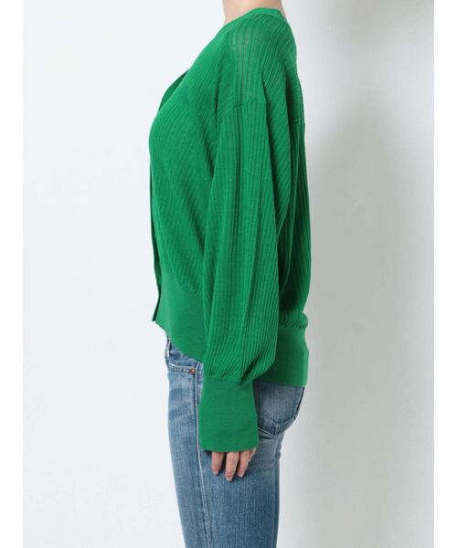 Ungrid（アングリッド）の「シアーボリュームニットカーデ（カーディガン/ボレロ・レディース・アイボリー/オレンジ/グリーン・FREE）」の20枚目の写真