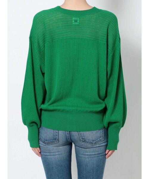 Ungrid（アングリッド）の「シアーボリュームニットカーデ（カーディガン/ボレロ・レディース・アイボリー/オレンジ/グリーン・FREE）」の19枚目の写真