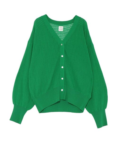 Ungrid（アングリッド）の「シアーボリュームニットカーデ（カーディガン/ボレロ・レディース・アイボリー/オレンジ/グリーン・FREE）」の13枚目の写真