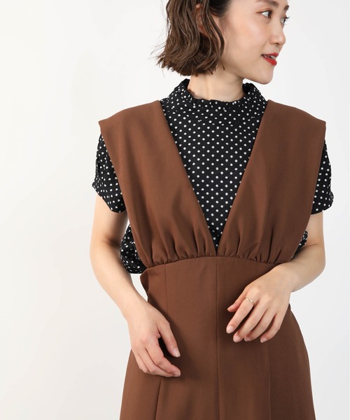 DIARIUM（ディアリウム）の「バックリボンジャンパースカート（ジャンパースカート・レディース・ブラウン/ブラック・M）」の16枚目の写真