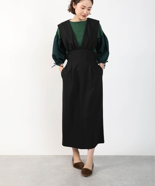 DIARIUM（ディアリウム）の「バックリボンジャンパースカート（ジャンパースカート・レディース・ブラウン/ブラック・M）」の3枚目の写真