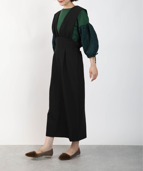 DIARIUM（ディアリウム）の「バックリボンジャンパースカート（ジャンパースカート・レディース・ブラウン/ブラック・M）」の4枚目の写真