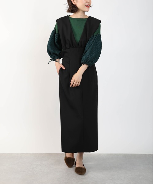 DIARIUM（ディアリウム）の「バックリボンジャンパースカート（ジャンパースカート・レディース・ブラウン/ブラック・M）」の7枚目の写真