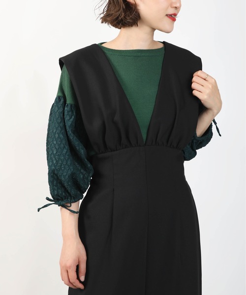 DIARIUM（ディアリウム）の「バックリボンジャンパースカート（ジャンパースカート・レディース・ブラウン/ブラック・M）」の8枚目の写真