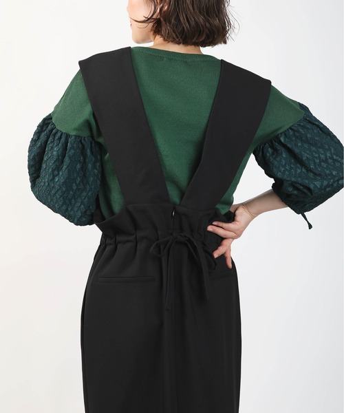 DIARIUM（ディアリウム）の「バックリボンジャンパースカート（ジャンパースカート・レディース・ブラウン/ブラック・M）」の10枚目の写真