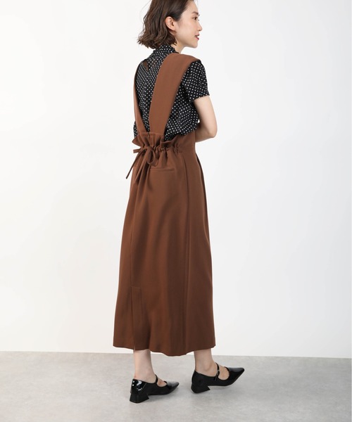 DIARIUM（ディアリウム）の「バックリボンジャンパースカート（ジャンパースカート・レディース・ブラウン/ブラック・M）」の12枚目の写真