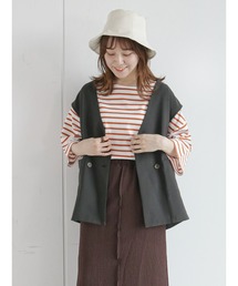 ehka sopo | ノーカラージレ（セットアップ可）(ベスト)