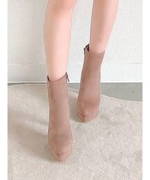 フェイクスエードショートブーツ