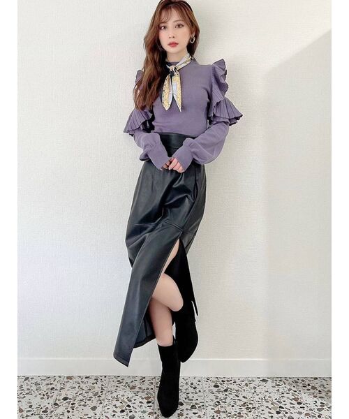 RESEXXY（リゼクシー）の「フェイクスエードショートブーツ（ブーツ・レディース・ブラック/ベージュ・SMALL/MEDIUM/LARGE）」の10枚目の写真