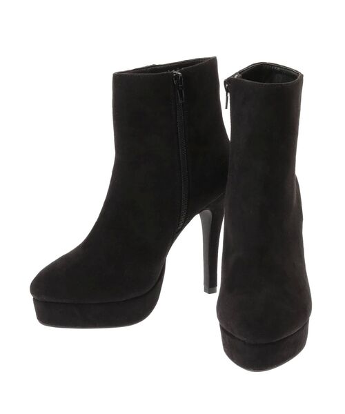 RESEXXY（リゼクシー）の「フェイクスエードショートブーツ（ブーツ・レディース・ブラック/ベージュ・SMALL/MEDIUM/LARGE）」の18枚目の写真