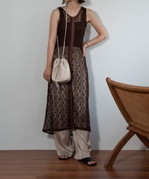 front tape lace knit ops