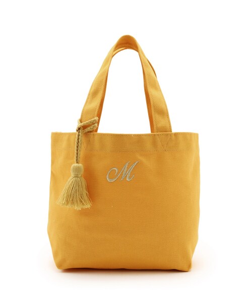 SHOO・LA・RUE（シューラルー）の「◆巾着付きイニシャルトート（トートバッグ・レディース・イエロー/オレンジ/ブルー/グリーン/ブラウン系/パープル系/ピンク系・00）」の6枚目の写真