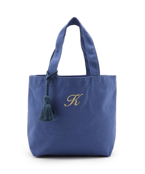 SHOO・LA・RUE（シューラルー）の「◆巾着付きイニシャルトート（トートバッグ・レディース・イエロー/オレンジ/ブルー/グリーン/ブラウン系/パープル系/ピンク系・00）」の4枚目の写真