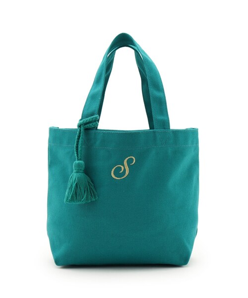 SHOO・LA・RUE（シューラルー）の「◆巾着付きイニシャルトート（トートバッグ・レディース・イエロー/オレンジ/ブルー/グリーン/ブラウン系/パープル系/ピンク系・00）」の3枚目の写真