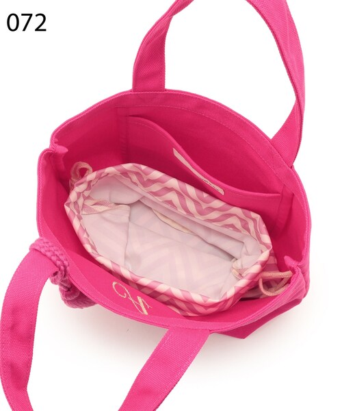 SHOO・LA・RUE（シューラルー）の「◆巾着付きイニシャルトート（トートバッグ・レディース・イエロー/オレンジ/ブルー/グリーン/ブラウン系/パープル系/ピンク系・00）」の13枚目の写真