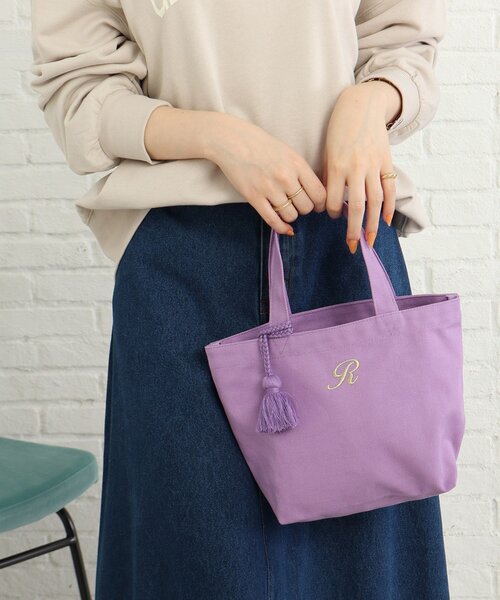 SHOO・LA・RUE（シューラルー）の「◆巾着付きイニシャルトート（トートバッグ・レディース・イエロー/オレンジ/ブルー/グリーン/ブラウン系/パープル系/ピンク系・00）」の20枚目の写真