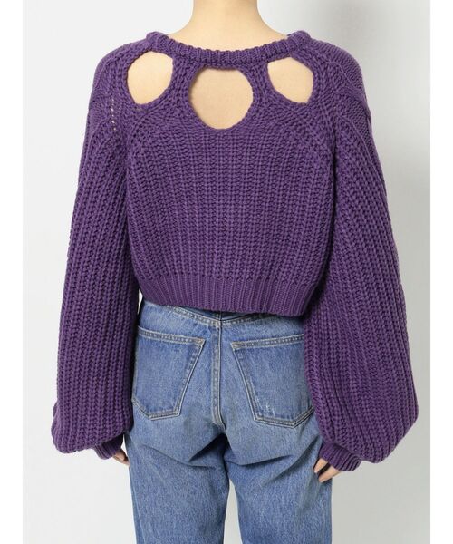 jouetie（ジュエティ）の「カットアウトケーブルショートニット