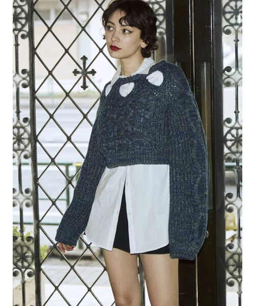 Glenn Martens ×  カットアウトケーブルニットセーター L H&M GLENN MARTENS コラボカットアウトケーブルニットセーター S