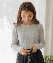 flower | プリーツシアートップ(Tシャツ/カットソー)