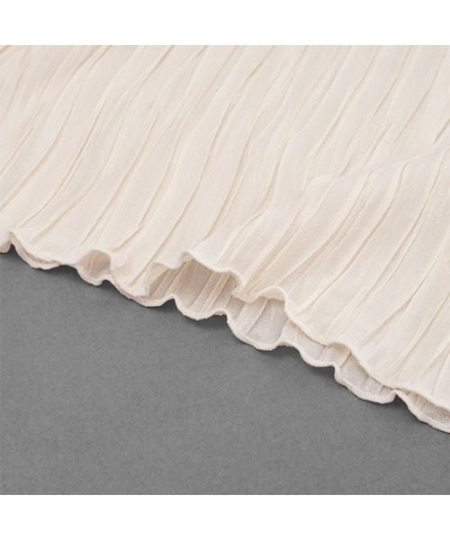 flower(フラワー)の「プリーツシアートップ(Tシャツ/カットソー・レディース・アイボリー/ベージュ/ブルー/ブラック・FREE)」の12枚目の写真